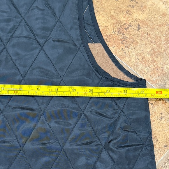 Women Camel Wool-Lined Quilted Vest Black 2XL Men XL Unisex Classic Preppy Stapl - Picture 6 of 10